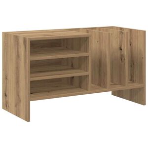 vidaXL Plateskap Artisan Eik 78,5 x 35 x 45 cm Konstruert tre