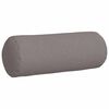 vidaXL Bolster puter 2 pcs Gråbrun Ø 25 x 70 cm stoff