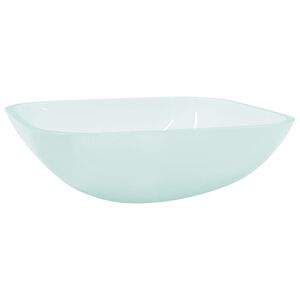 vidaXL Servant glass 42x42x14 cm frostet