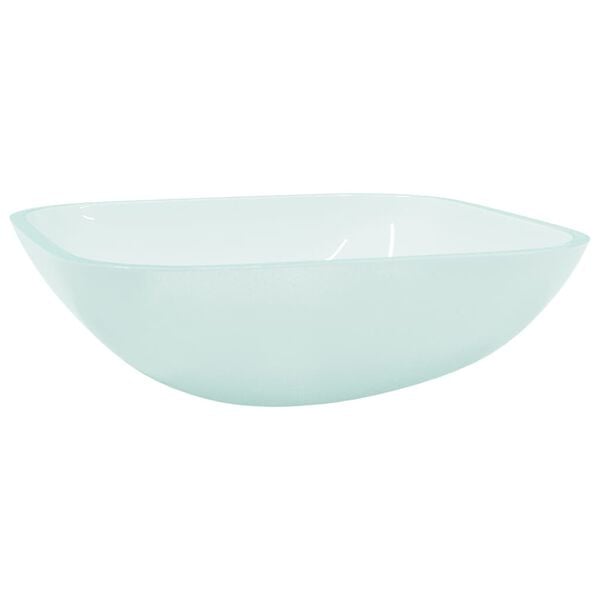vidaXL Servant glass 42x42x14 cm frostet