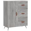 vidaXL Highboard gr&aring; sonoma 69,5x34x180 cm konstruert tre