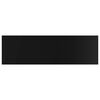 vidaXL Hylleplater 4 stk h&oslash;yglans svart 100x30x1,5 cm sponplate