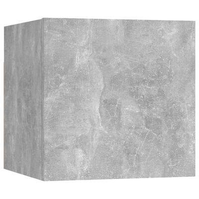 vidaXL Vegghengte TV-benk betonggrå 30,5x30x30 cm