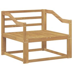 vidaXL Ute Midt Sofa Solid akasietre Hvit