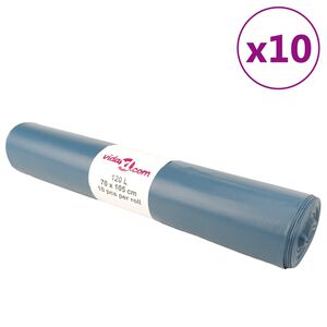 vidaXL S&oslash;ppelposer 100 stk bl&aring; 120 L