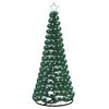 vidaXL LED-glitterjuletre med fot EKENAS 180 cm 220 LED-lys Kaldhvit