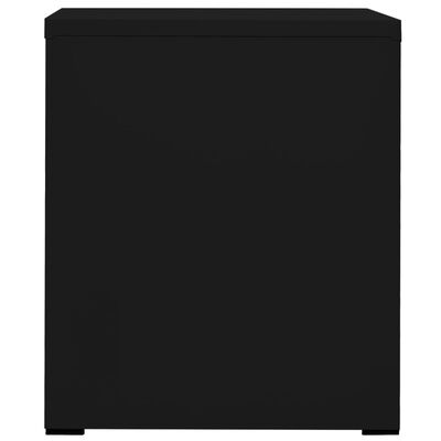 vidaXL Arkivskap 46x62x72,5 cm stål svart