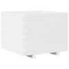 vidaXL Plantekasse hvit 60x60x49,5 cm heltre furu
