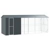 vidaXL Fuglebur Antrasitt 645 x 208 x 247 cm Galvanisert St&aring;l