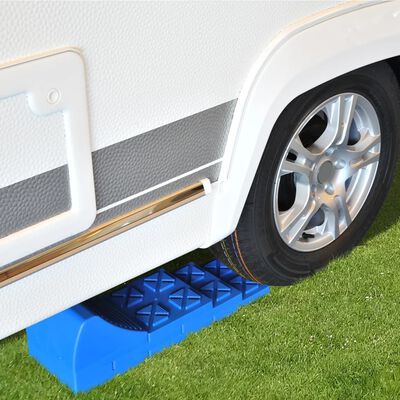 ProPlus Stablebar campingvogn-utjevnersett plast blå