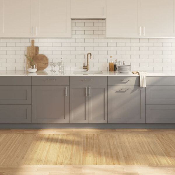 vidaXL Teppe rektangul&aelig;r lys naturell 100x500 cm bambus