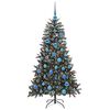 vidaXL Kunstig juletre med 150 LED gr&oslash;nn 150 cm PVC og plast og st&aring;l