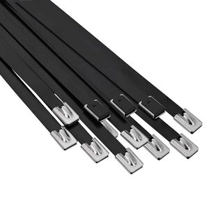 vidaXL Kabeltau 12 stk. 7,9 x 500 mm Svart