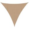 vidaXL Solseil 160 g/m&sup2; gr&aring;brun 5x5x5 m HDPE