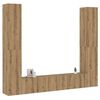 vidaXL Vegghengte TV-benker 6 stk artisan eik konstruert tre