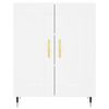 vidaXL Highboard hvit 69,5x34x180 cm konstruert tre