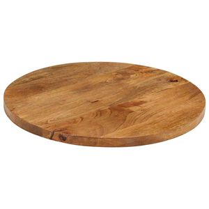 vidaXL Bordplate &Oslash; 40x2,5 cm rund heltre mango
