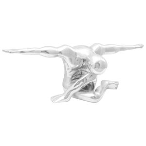 vidaXL Skulptur s&oslash;lv 91,5 x 32 x 33 cm Aluminium