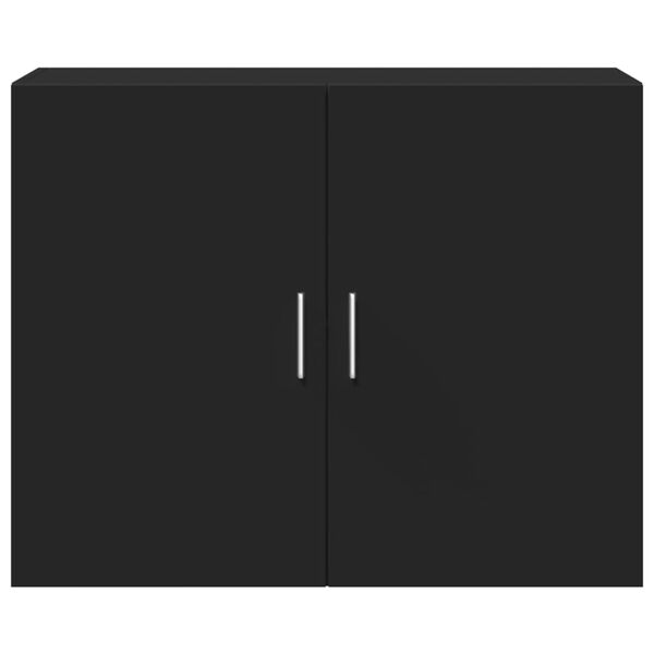 vidaXL Veggskap svart 80x42,5x64 cm konstruert tre