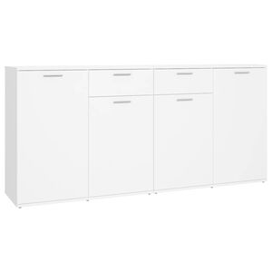 vidaXL Skjenk hvit 160x36x75 cm konstruert tre