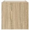 vidaXL Vegghengt TV-benk med LED sonoma eik 30,5x35x30 cm
