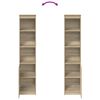 vidaXL H&oslash;ybord sonoma eik 37,5x35x180 cm konstruert tre