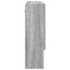 vidaXL Speilskap Veggmontert Gr&aring; Sonoma 80 x 17 x 55 cm Konstruert tre
