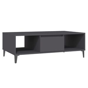 vidaXL Salongbord gr&aring; 103,5x60x35 cm konstruert tre