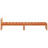 vidaXL Sengestamme Vokset Brun 205.5 x 95.5 x 51 cm Massiv furu