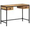 vidaXL Skrivebord Brun 105 x 50 x 75 cm Solid mango tre og metall