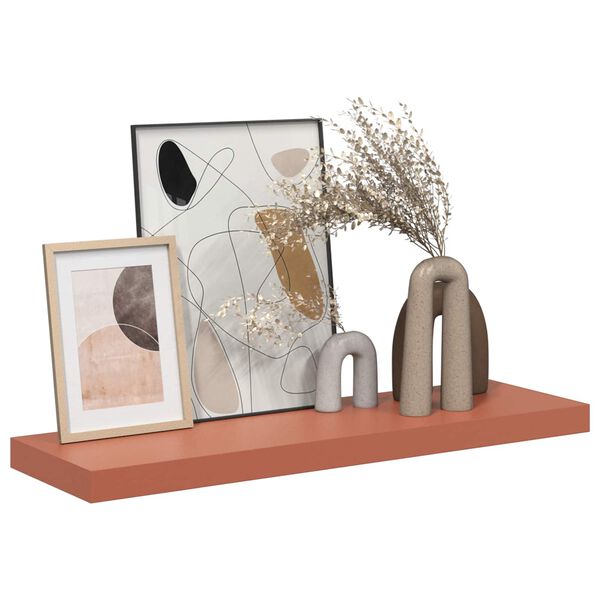 vidaXL Vegghylle Veggmontert R&oslash;d 90 x 23,5 x 4 cm Konstruert tre