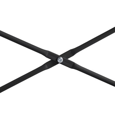 vidaXL Databord svart og eik 110x60x70 cm sponplate