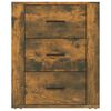 vidaXL Nattbord røkt eik 50x36x60 cm konstruert tre