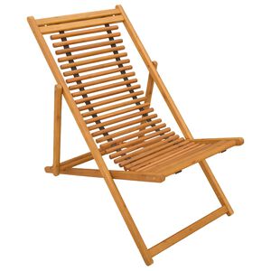 vidaXL Hage Stol 3 Posisjon Solid Eucalyptus Tre Naturlig
