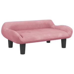 vidaXL Hundeseng rosa 70x40x24 cm fl&oslash;yel