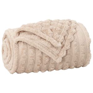 vidaXL Kastteppe Beige 150 x 130 cm 0.5 kg Fleece
