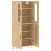 vidaXL Highboard sonoma eik 69,5x34x180 cm konstruert tre