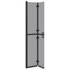 vidaXL Walk-In dusjvegg Svart 90 x 6.5 x 190 cm