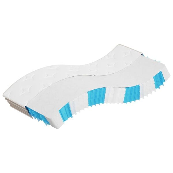 vidaXL Madrass med pocketfj&aelig;r middels 90x190 cm Single Size