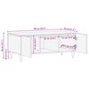 vidaXL Kaffebord Brun 100 x 54 x 40 cm Massiv mango tre