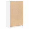 vidaXL Skoskap hvit 59x35x100,5 cm konstruert tre