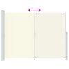 vidaXL Uttrekkbar sidemarkise 220x300 cm kremhvit