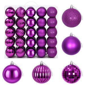 vidaXL Juleballsett 50 stk. Syrin Diam. 8 cm Polystyren
