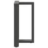 vidaXL Spisebordben T-formet 2 stk antrasitt 60x35x(72-73) cm st&aring;l