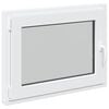 vidaXL Kj&oslash;levindu RISOR 90 x 50 cm PVC og glass Hvit