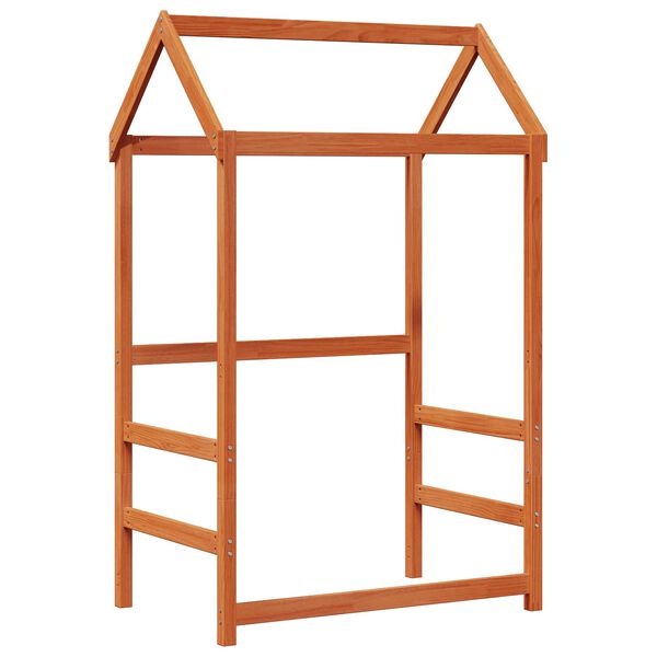 vidaXL Dagsengsett VoksBrun 90 x 200 cm Massiv furu