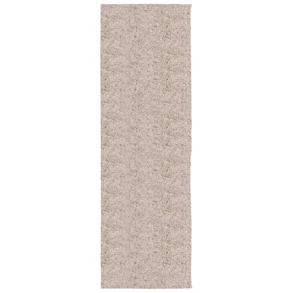 vidaXL Tykt teppe PAMPLONA h&oslash;y luv moderne beige 80x250 cm