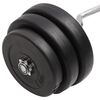 vidaXL Curl-vektstang med skiver 90 kg