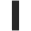 vidaXL Garderobe med skuffer svart 50x50x200 cm konstruert tre
