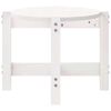 vidaXL Salongbord hvit 87x48x35 cm heltre furu